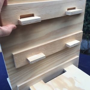 Modular Display Shelves 3 modular display stands, rear locking tabs