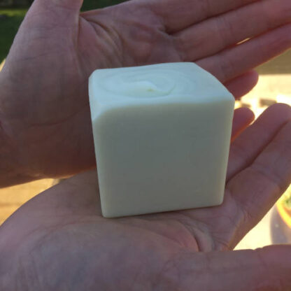 Soap made with 25 cube silicone soap mould